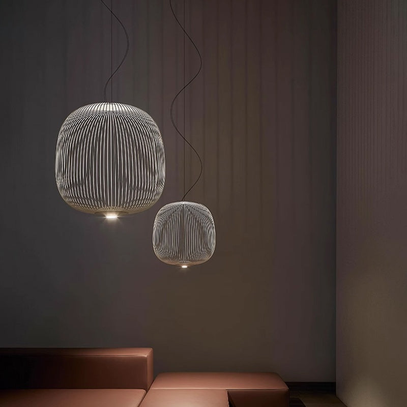 Foscarini Spokes Pendelleuchte in Vogelkäfigform | Desfino