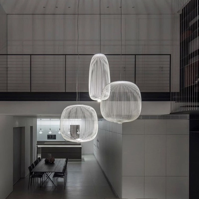 Foscarini Spokes Pendelleuchte in Vogelkäfigform | Desfino