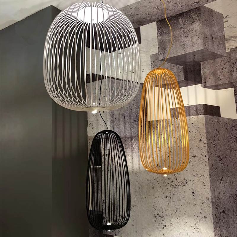 Foscarini Spokes Pendelleuchte in Vogelkäfigform | Desfino