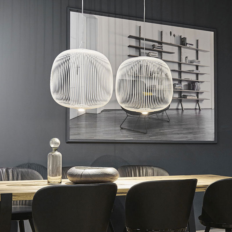 Foscarini Spokes Pendelleuchte in Vogelkäfigform | Desfino