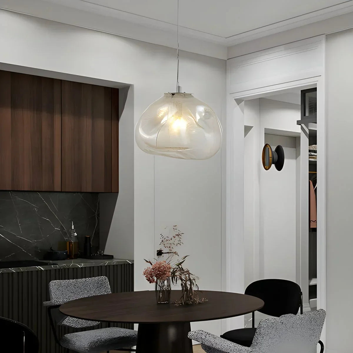 Luxuriöse Glas-Pendelleuchte in Wolkenform | Desfino