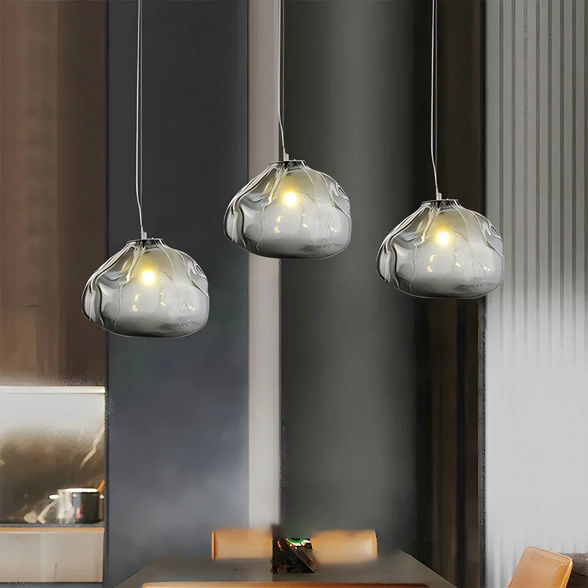 Luxuriöse Glas-Pendelleuchte in Wolkenform | Desfino