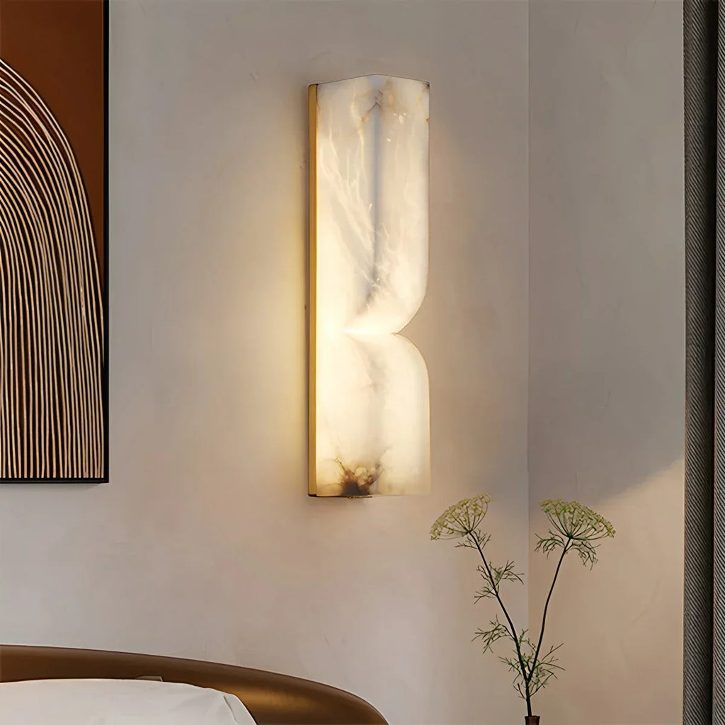 Luxuriöse spanische Alabaster-Wandleuchte für den Flur | Desfino