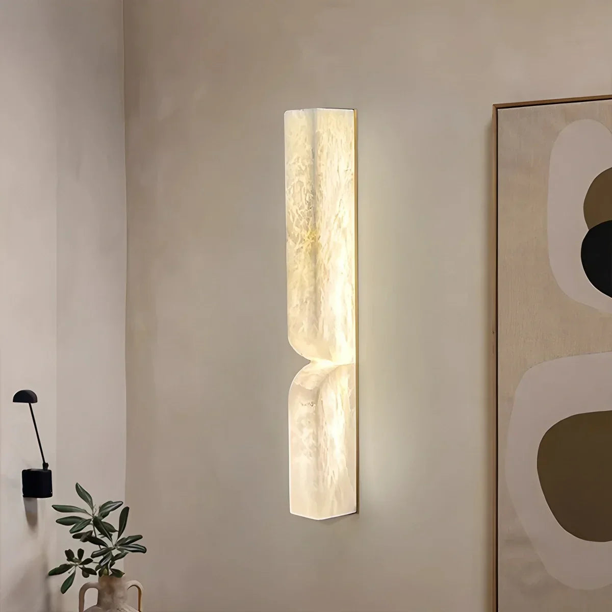 Luxuriöse spanische Alabaster-Wandleuchte für den Flur | Desfino