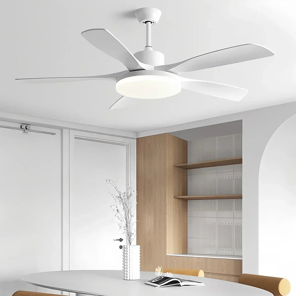 Living Room 6-Leaf Ceiling Fan Light | Desfino