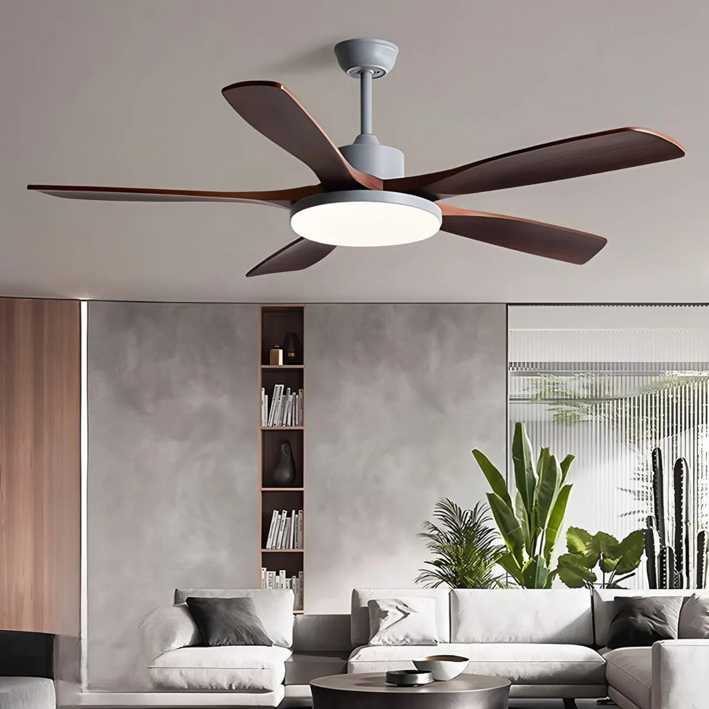 Living Room Minimalist Ceiling Fan with Light | Desfino