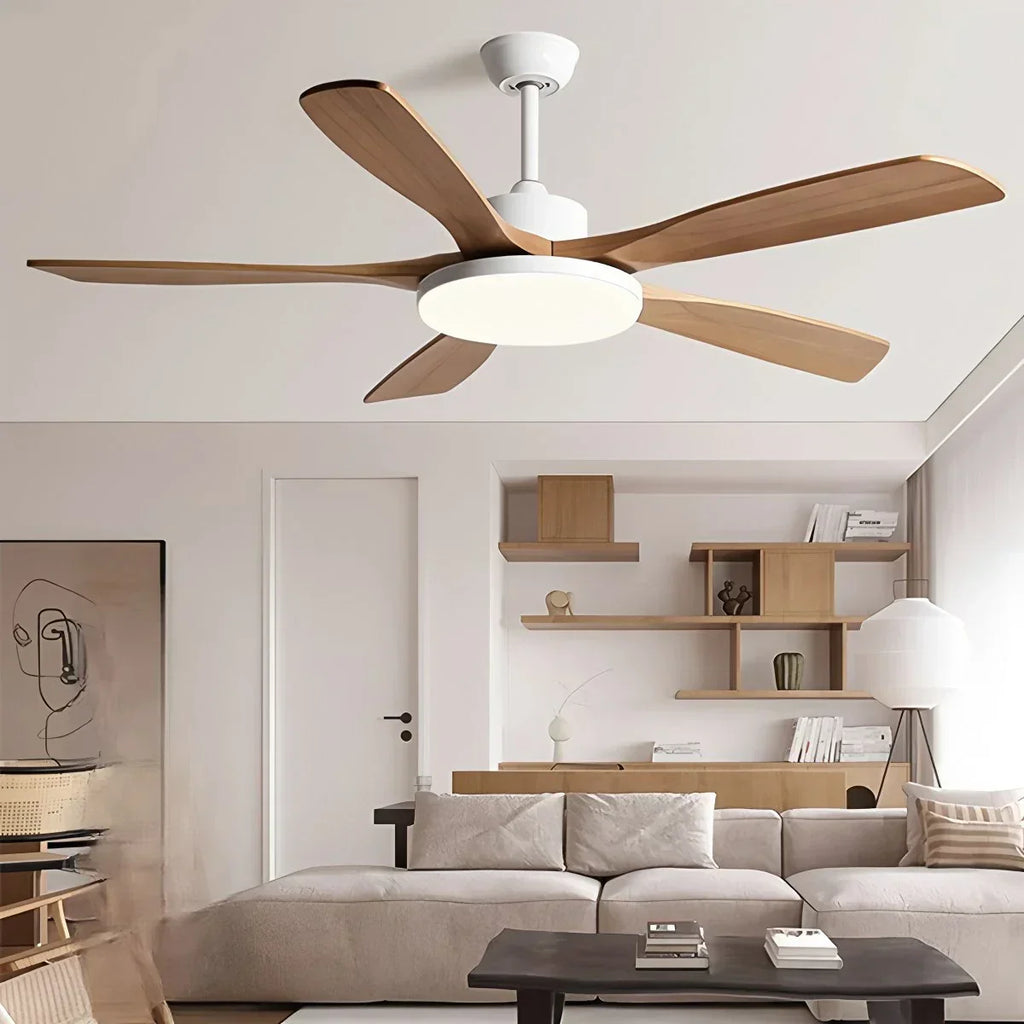 Living Room Minimalist Ceiling Fan with Light | Desfino