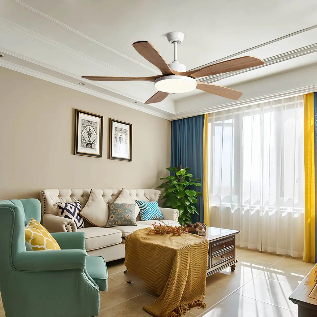Living Room Minimalist Ceiling Fan with Light | Desfino