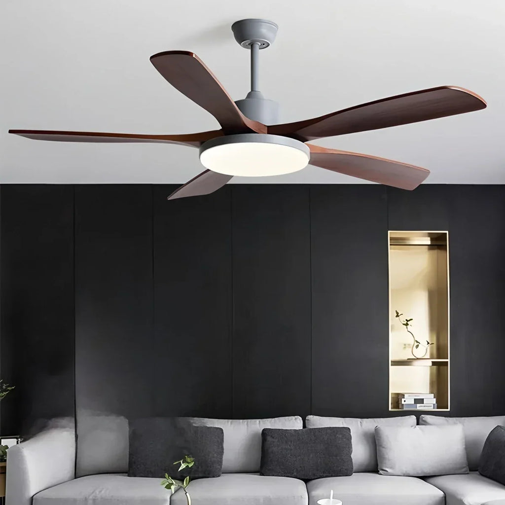 Living Room Minimalist Ceiling Fan with Light | Desfino