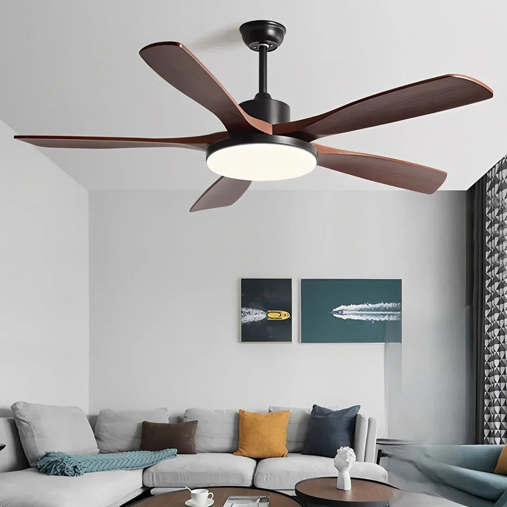 Living Room Minimalist Ceiling Fan with Light | Desfino