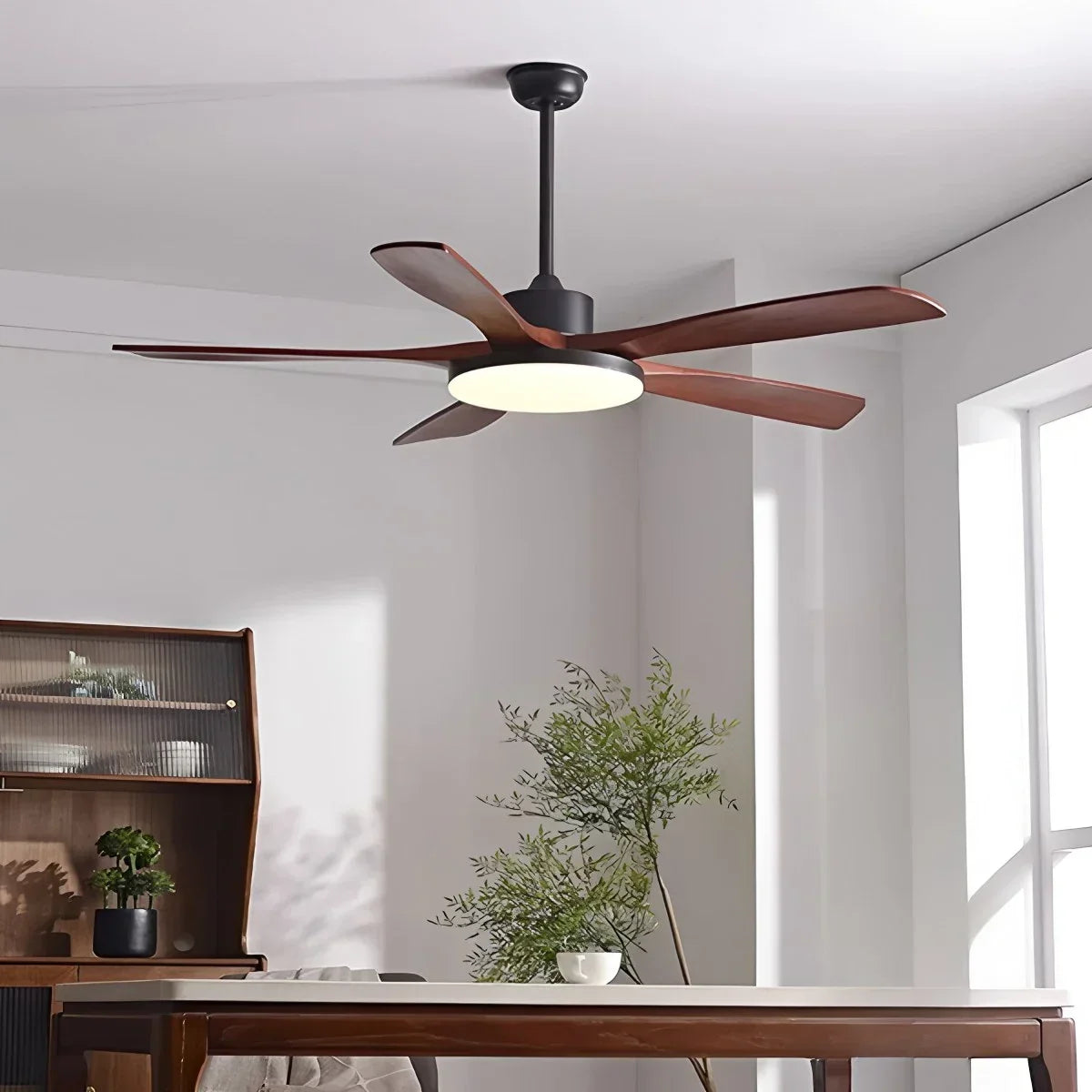 Living Room Minimalist Ceiling Fan with Light | Desfino