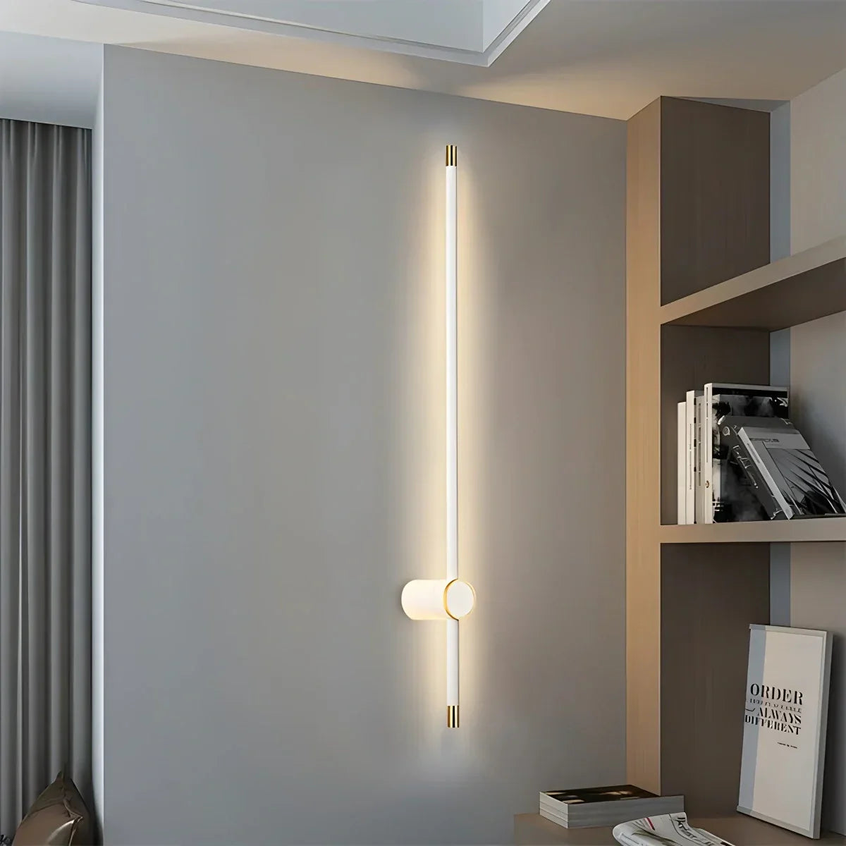 Long Roman Column Wall Lamp for Bedroom | Desfino