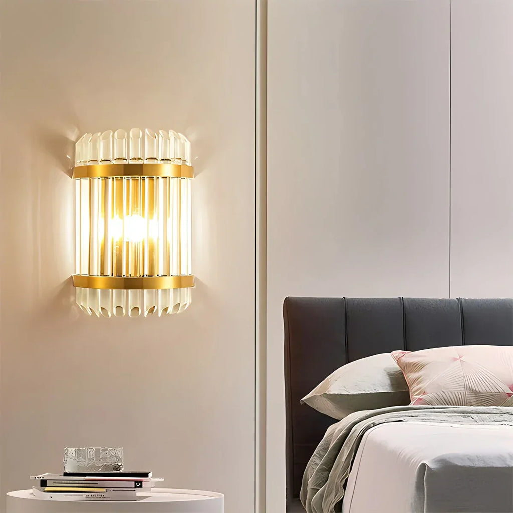 Crystal Glass Luxury Wall Sconce | Desfino
