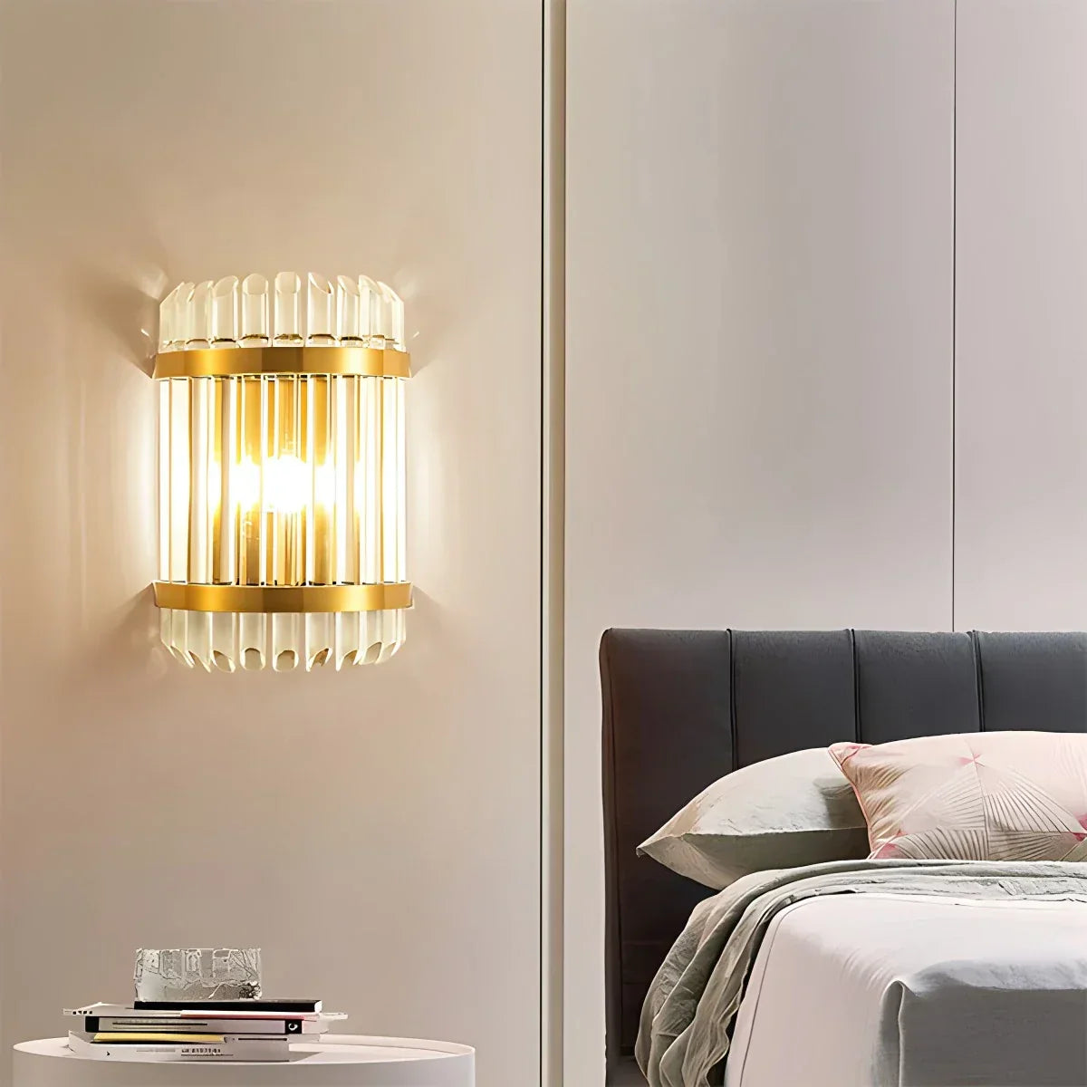 Crystal Glass Luxury Wall Sconce | Desfino