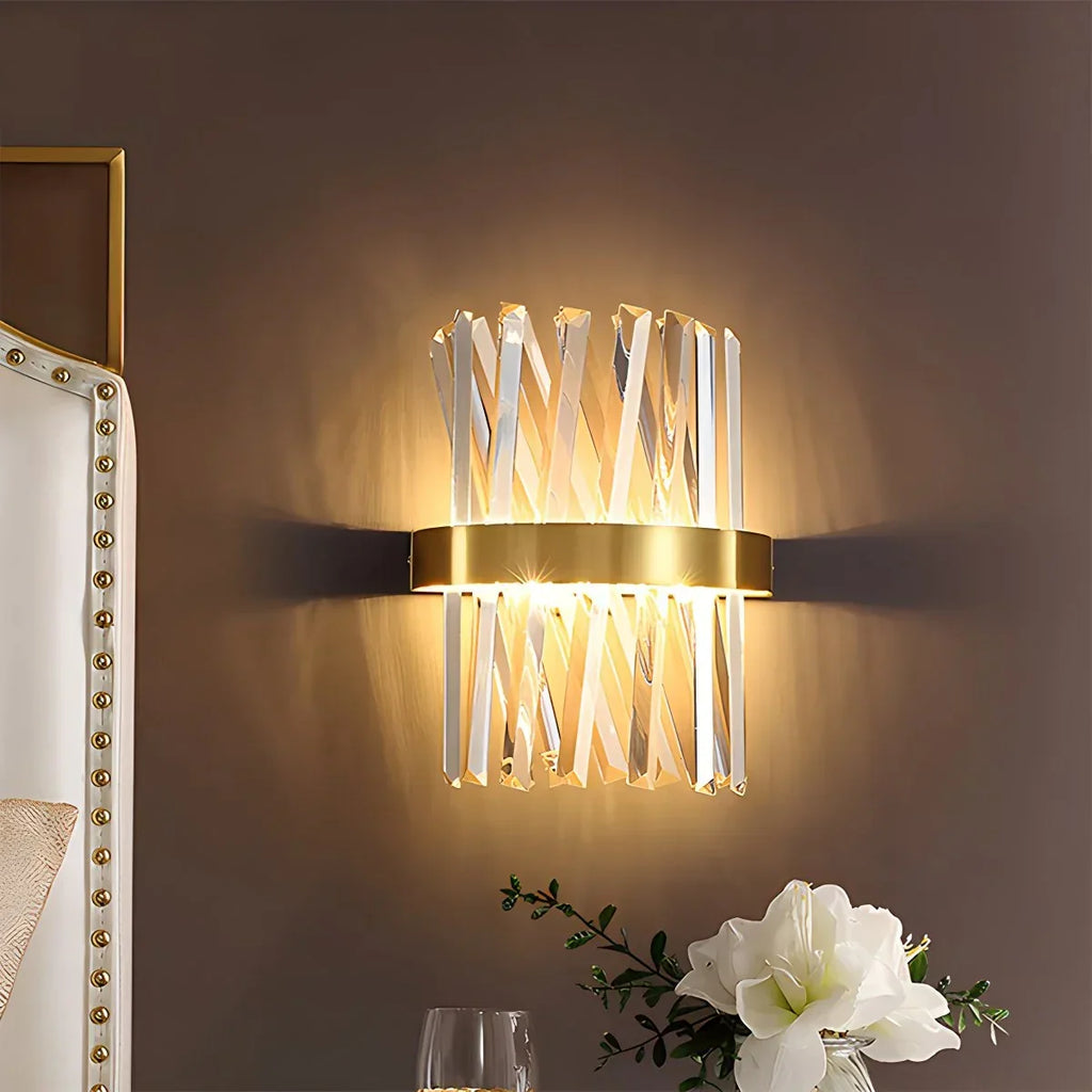 Crystal Glass Luxury Wall Sconce | Desfino