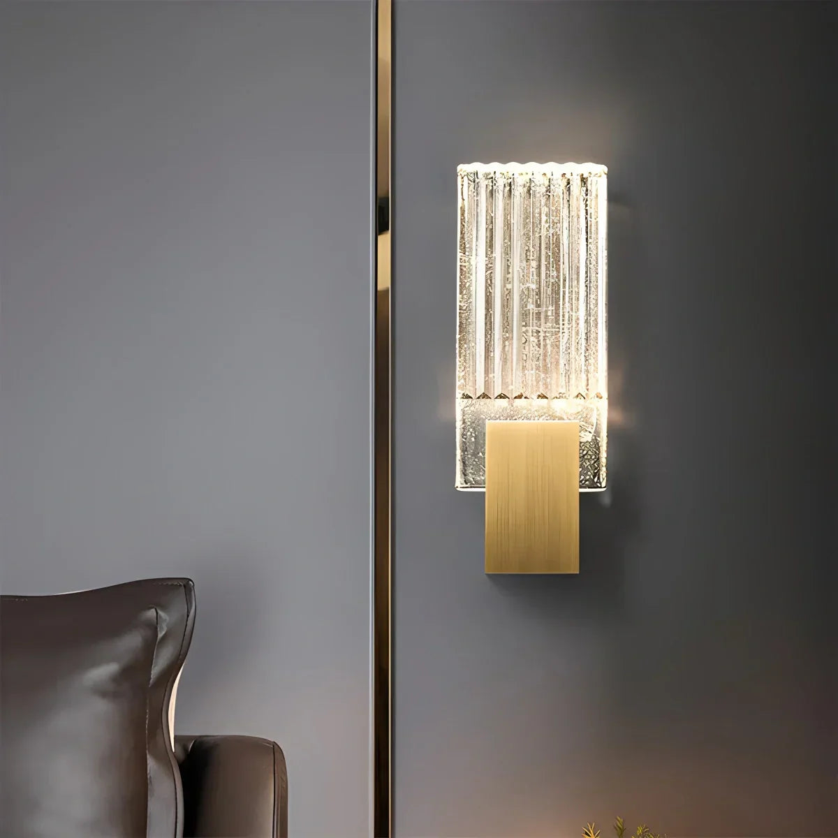 Crystal Glass Luxury Wall Sconce | Desfino