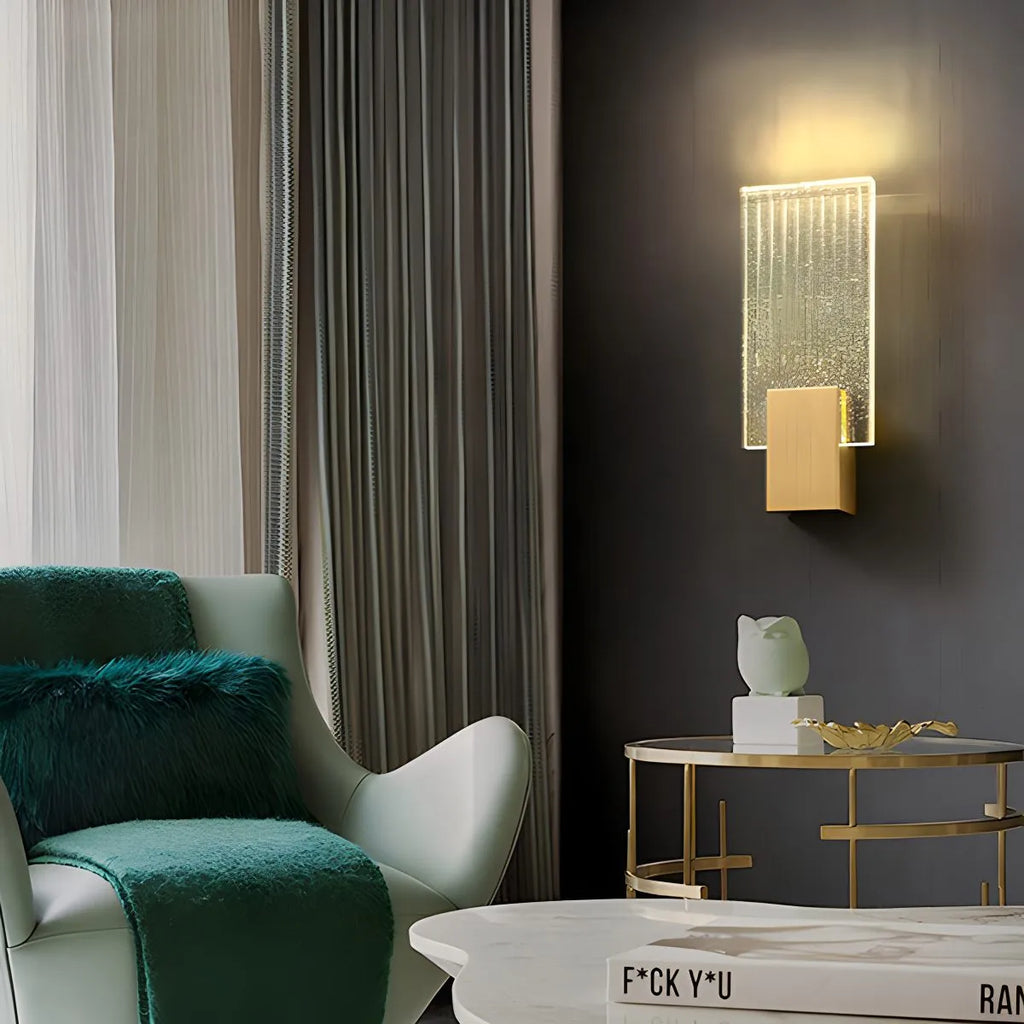Crystal Glass Luxury Wall Sconce | Desfino