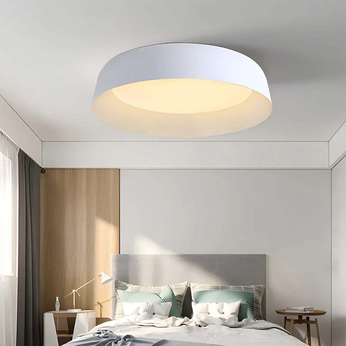 Nordische LED-Deckenleuchte aus Metalllegierung für das Schlafzimmer | Desfino