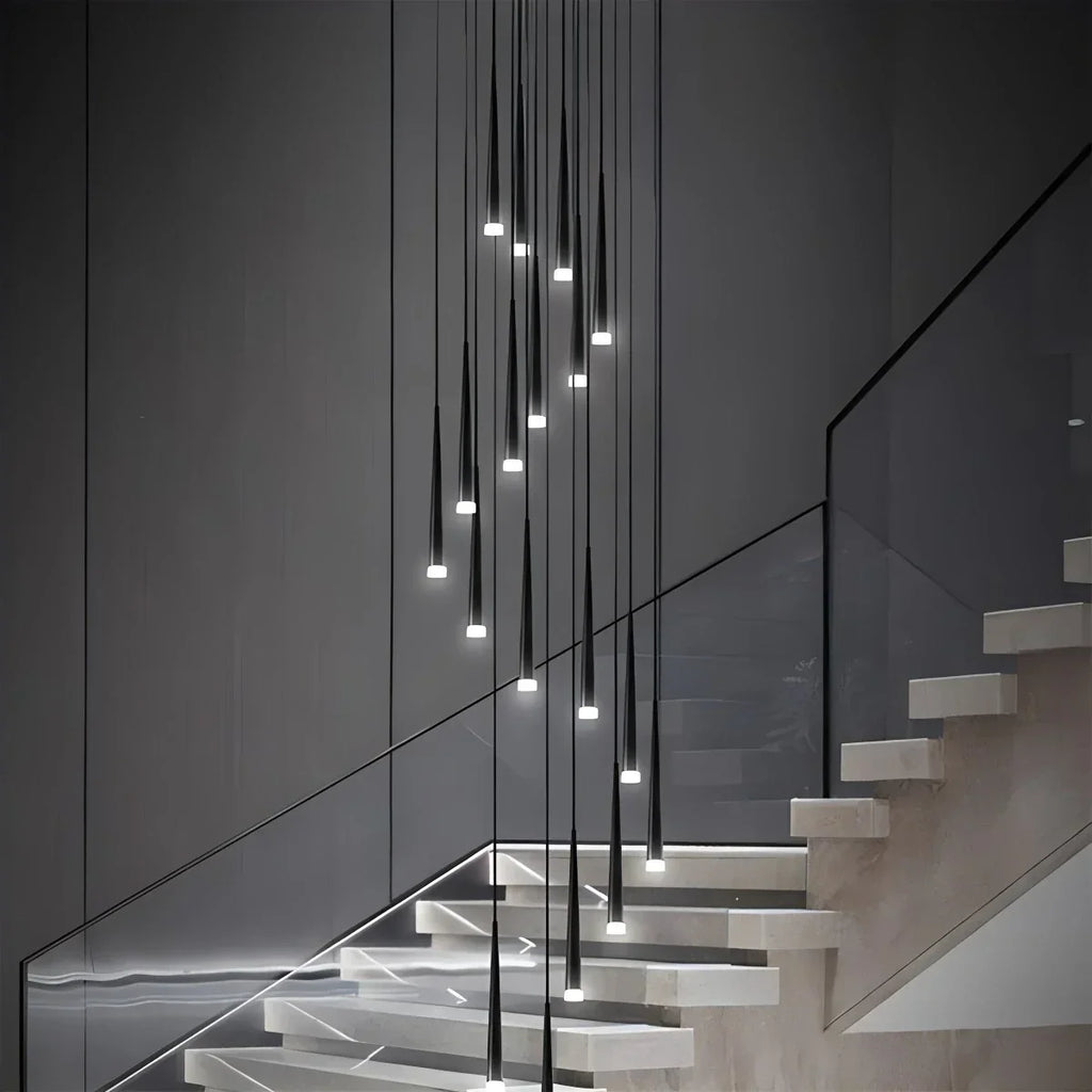 Meteor Shower Chandelier for Staircase | Desfino