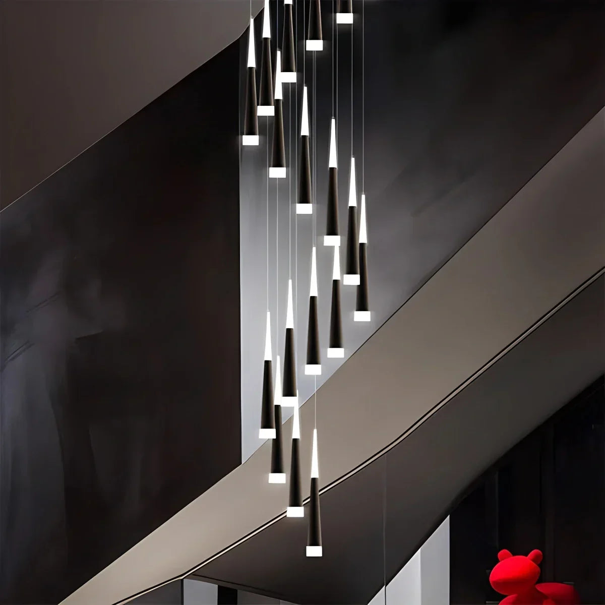 Meteor Shower Chandelier for Staircase | Desfino