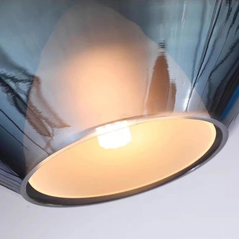 Moderne minimalistische LED-Glaspendelleuchte für die Küche | Desfino