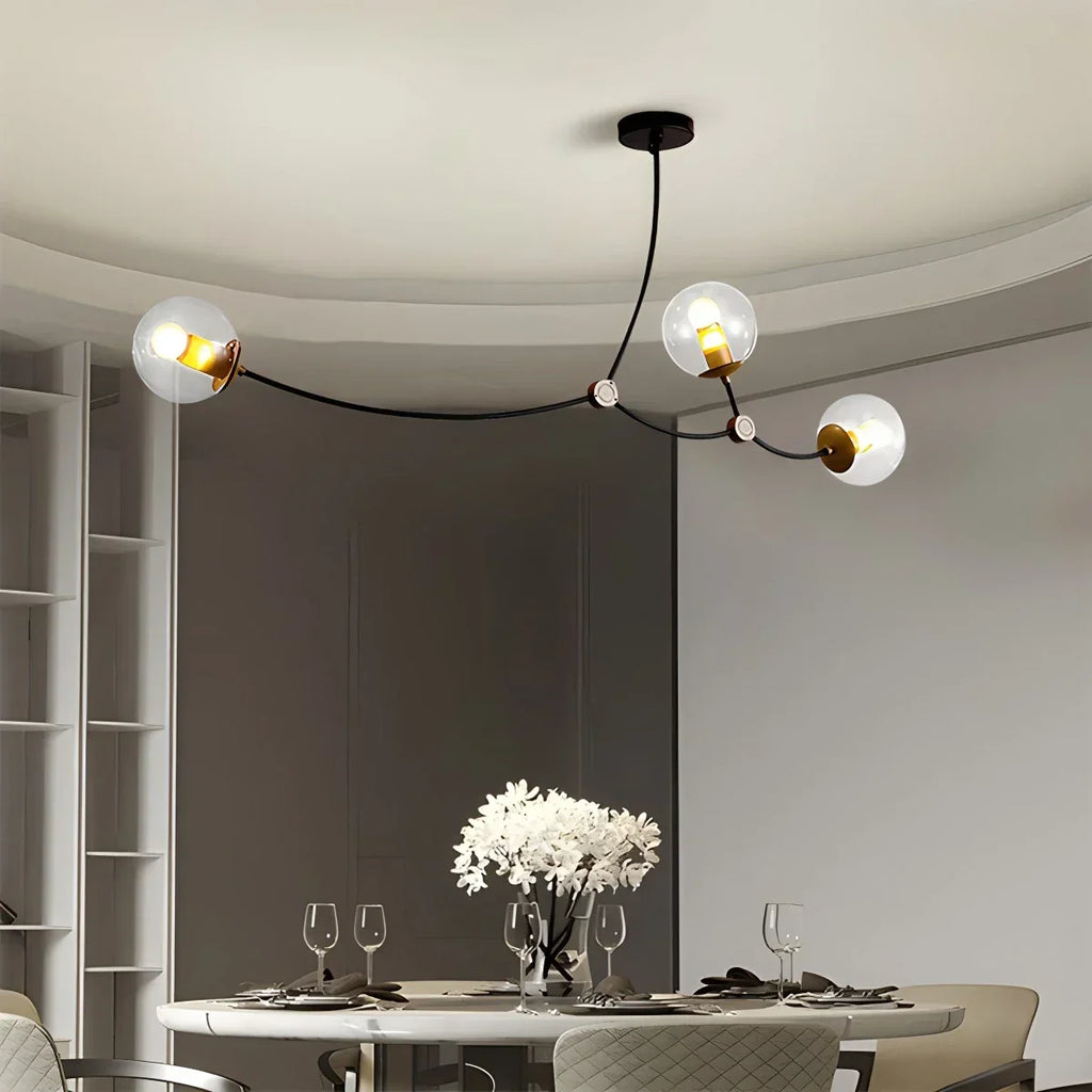 Minimalist Sputnik Globe Glass Chandelier | Desfino