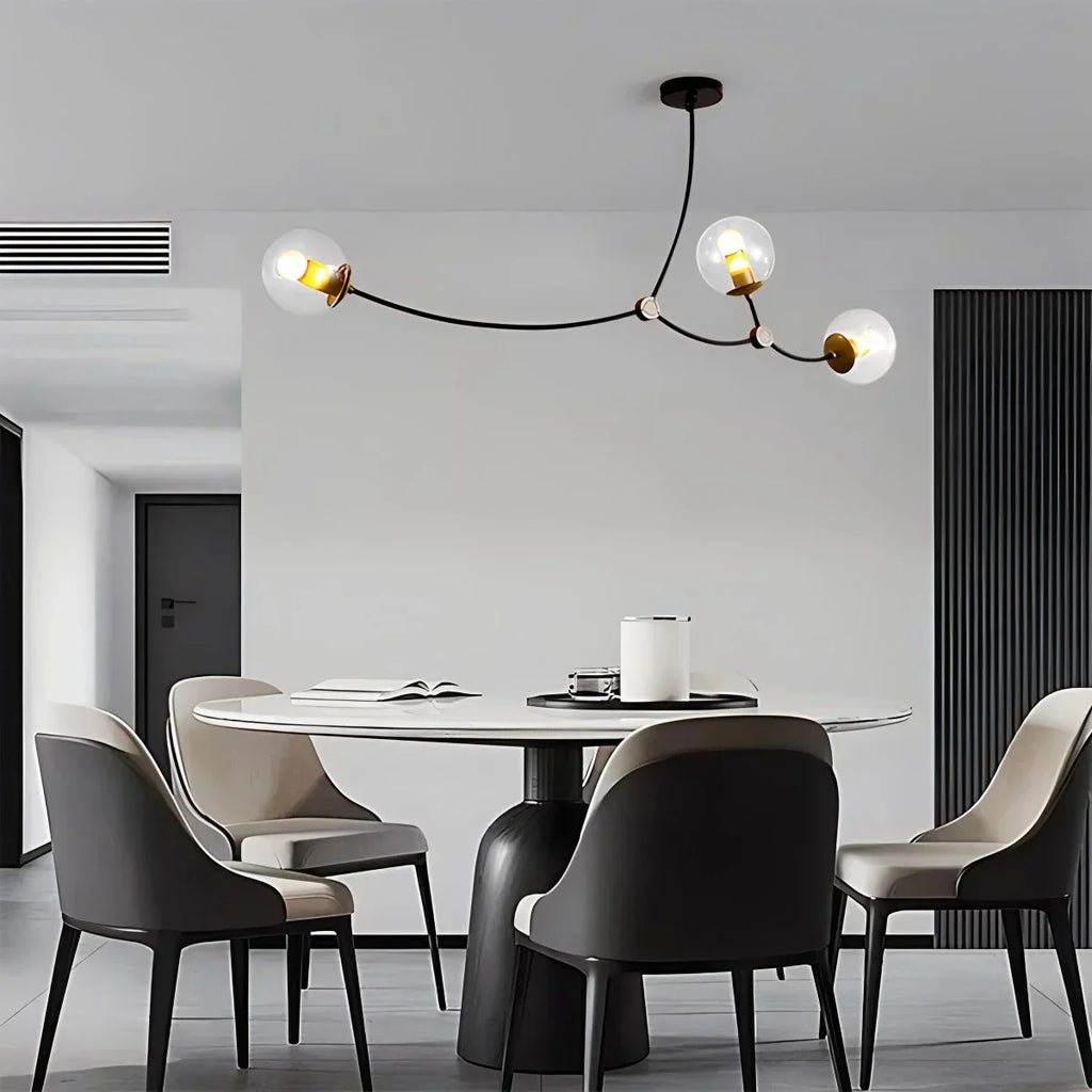 Minimalist Sputnik Globe Glass Chandelier | Desfino