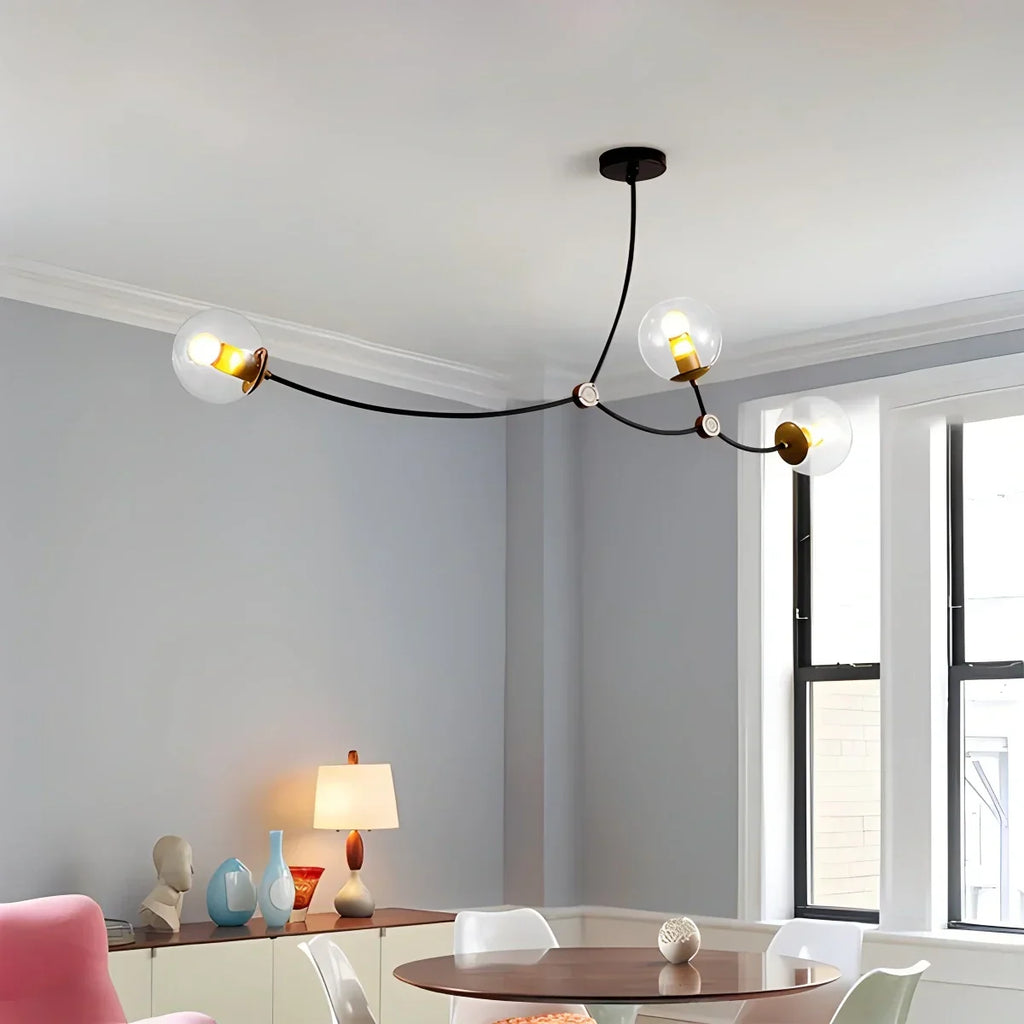 Minimalist Sputnik Globe Glass Chandelier | Desfino