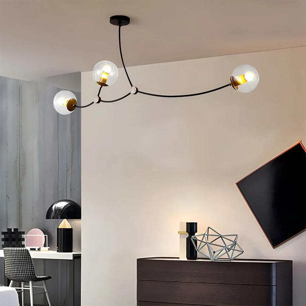 Minimalist Sputnik Globe Glass Chandelier | Desfino