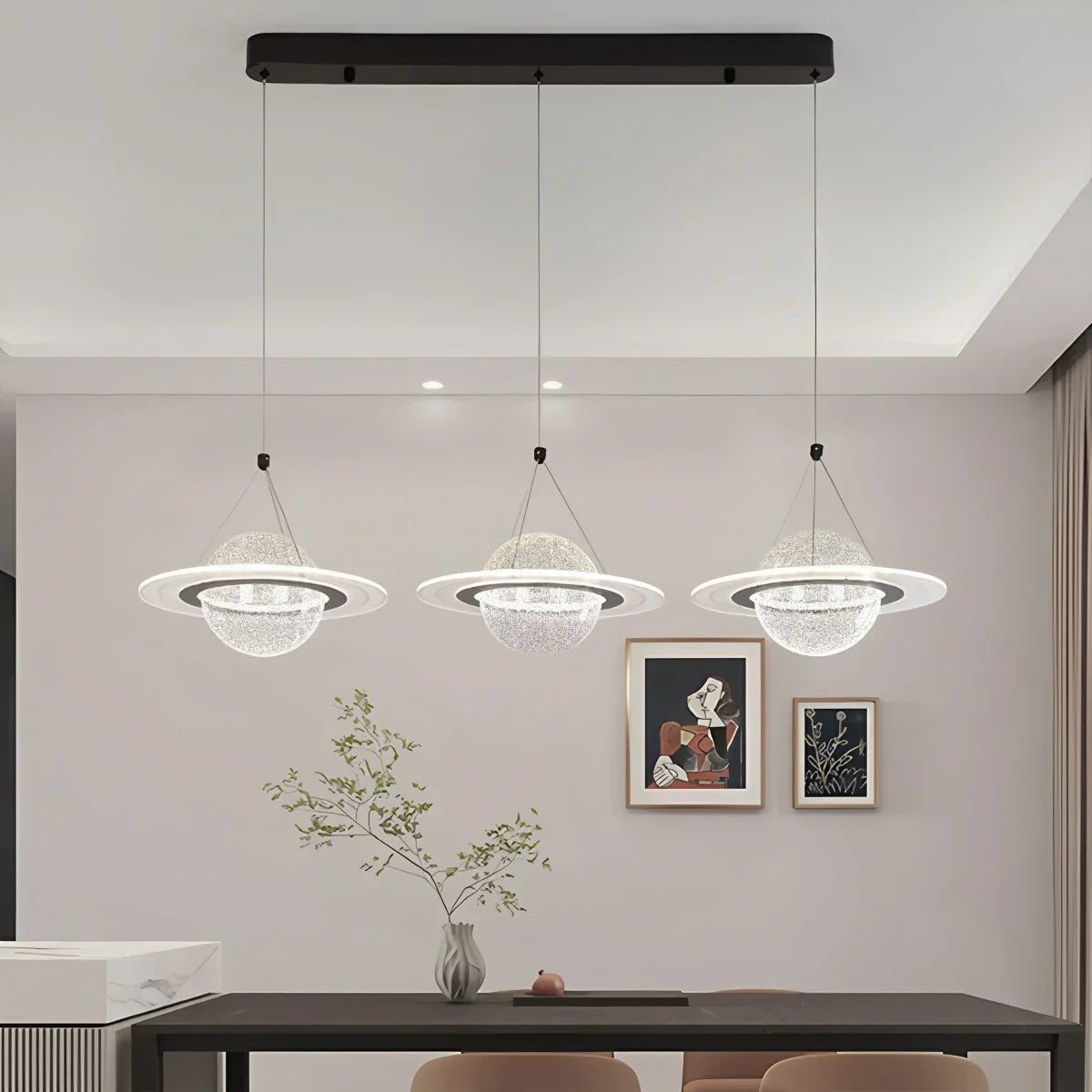 Modern Creative Planet Dining Room Pendant Light | Desfino