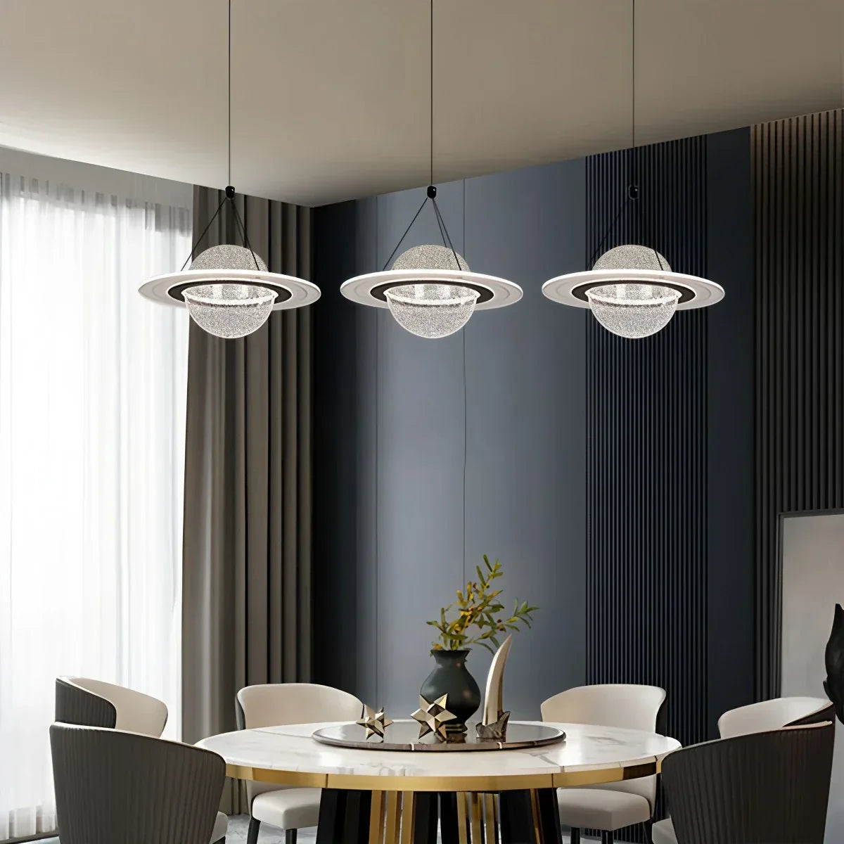 Modern Creative Planet Dining Room Pendant Light | Desfino