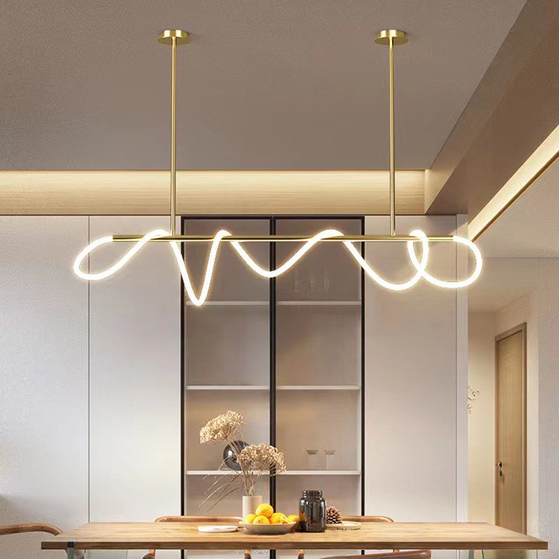 Moderne LED-Pendelleuchte mit langem Kabel für das Esszimmer | Desfino