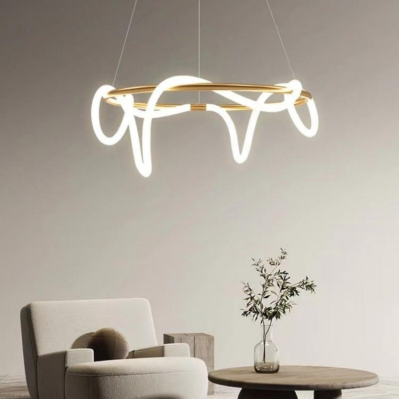 Moderne LED-Pendelleuchte mit langem Kabel für das Esszimmer | Desfino