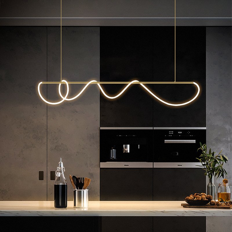 Moderne LED-Pendelleuchte mit langem Kabel für das Esszimmer | Desfino