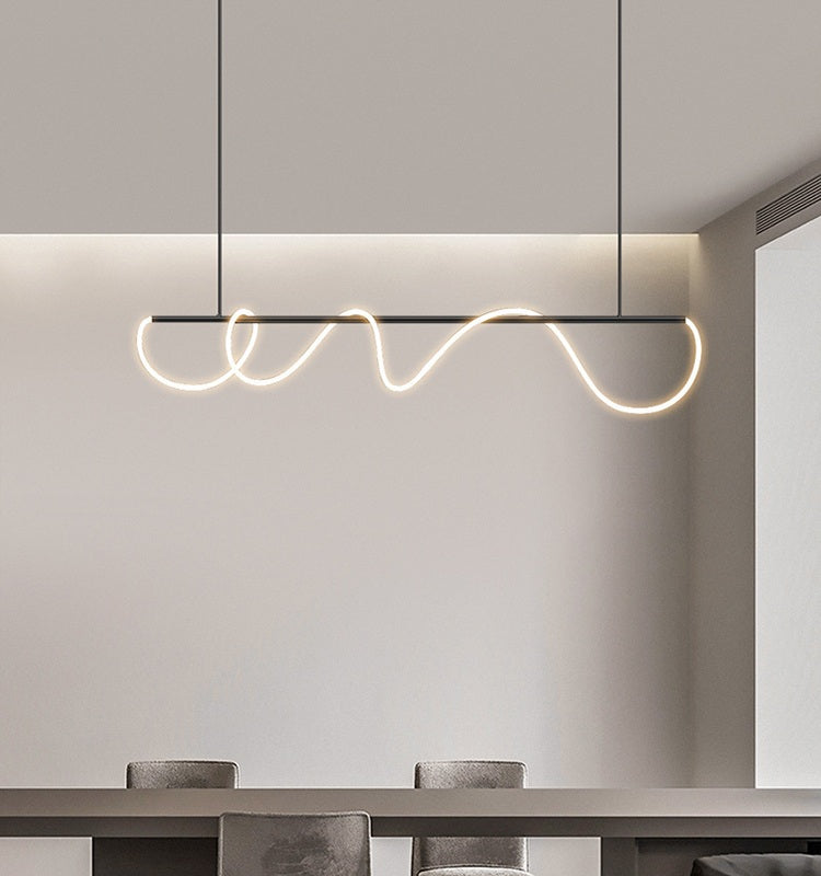 Moderne LED-Pendelleuchte mit langem Kabel für das Esszimmer | Desfino