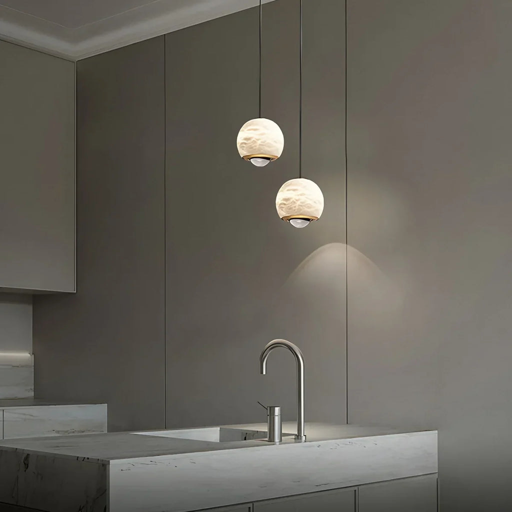 Modern Adjustable Spanish Alabaster Pendant Light | Desfino