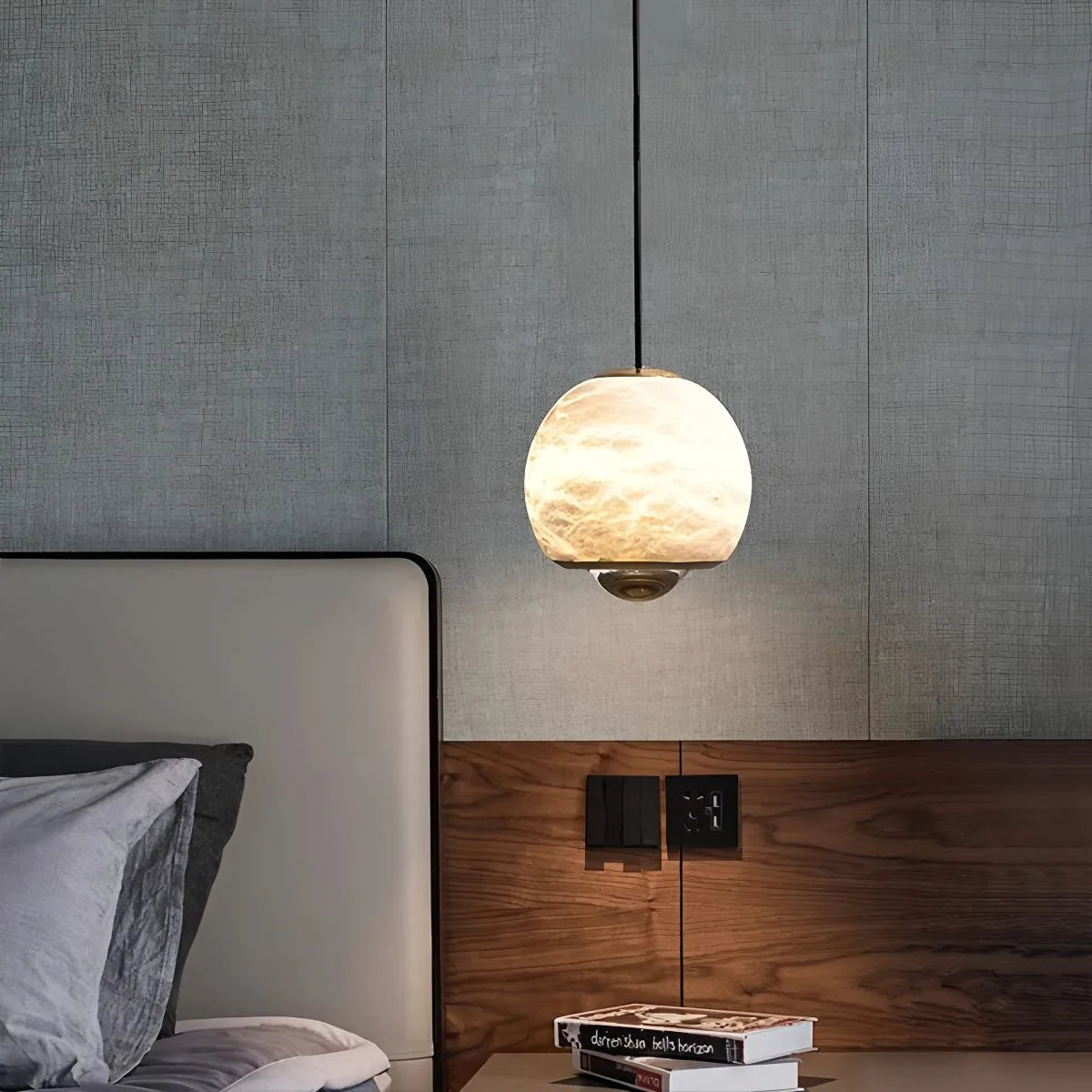 Modern Adjustable Spanish Alabaster Pendant Light | Desfino