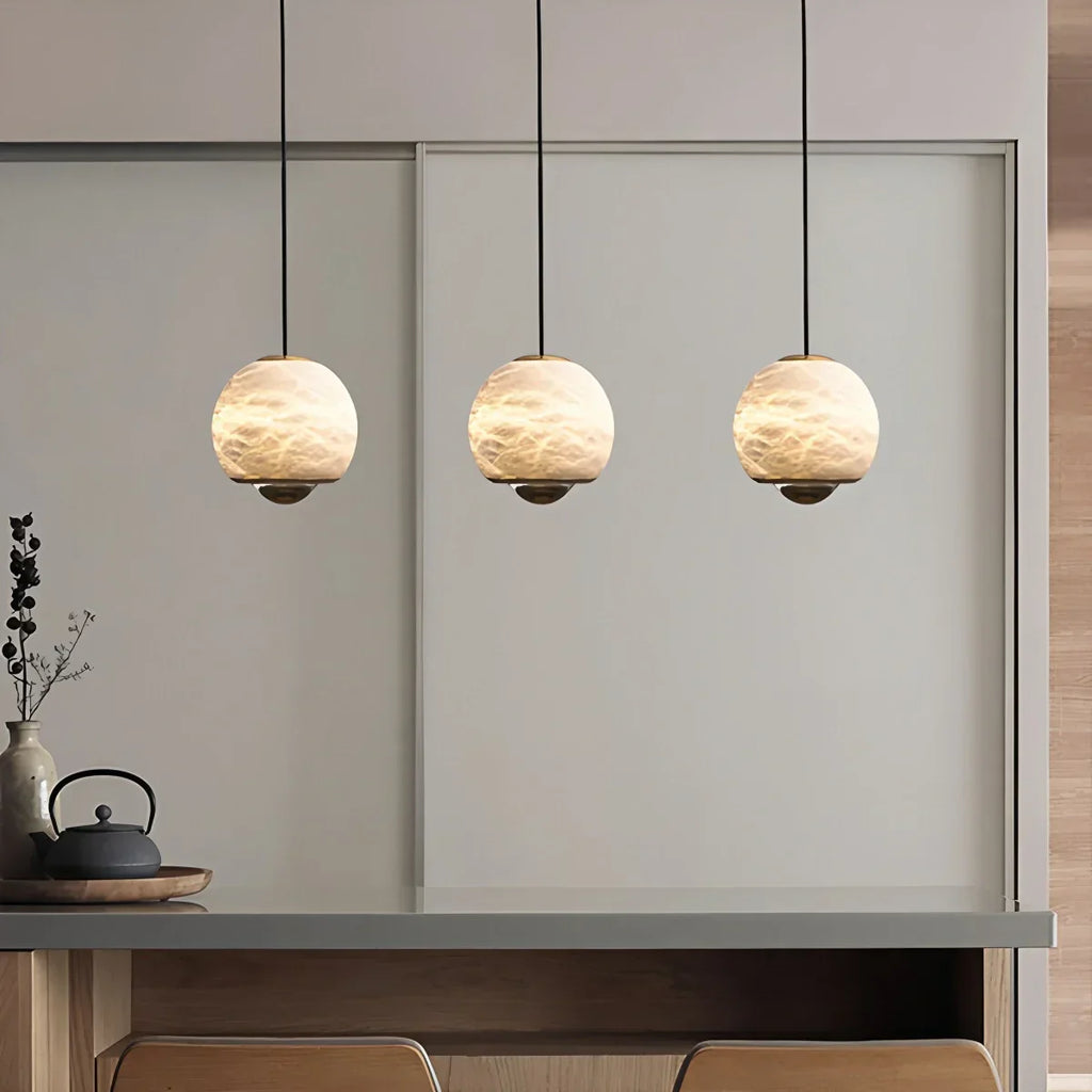 Modern Adjustable Spanish Alabaster Pendant Light | Desfino