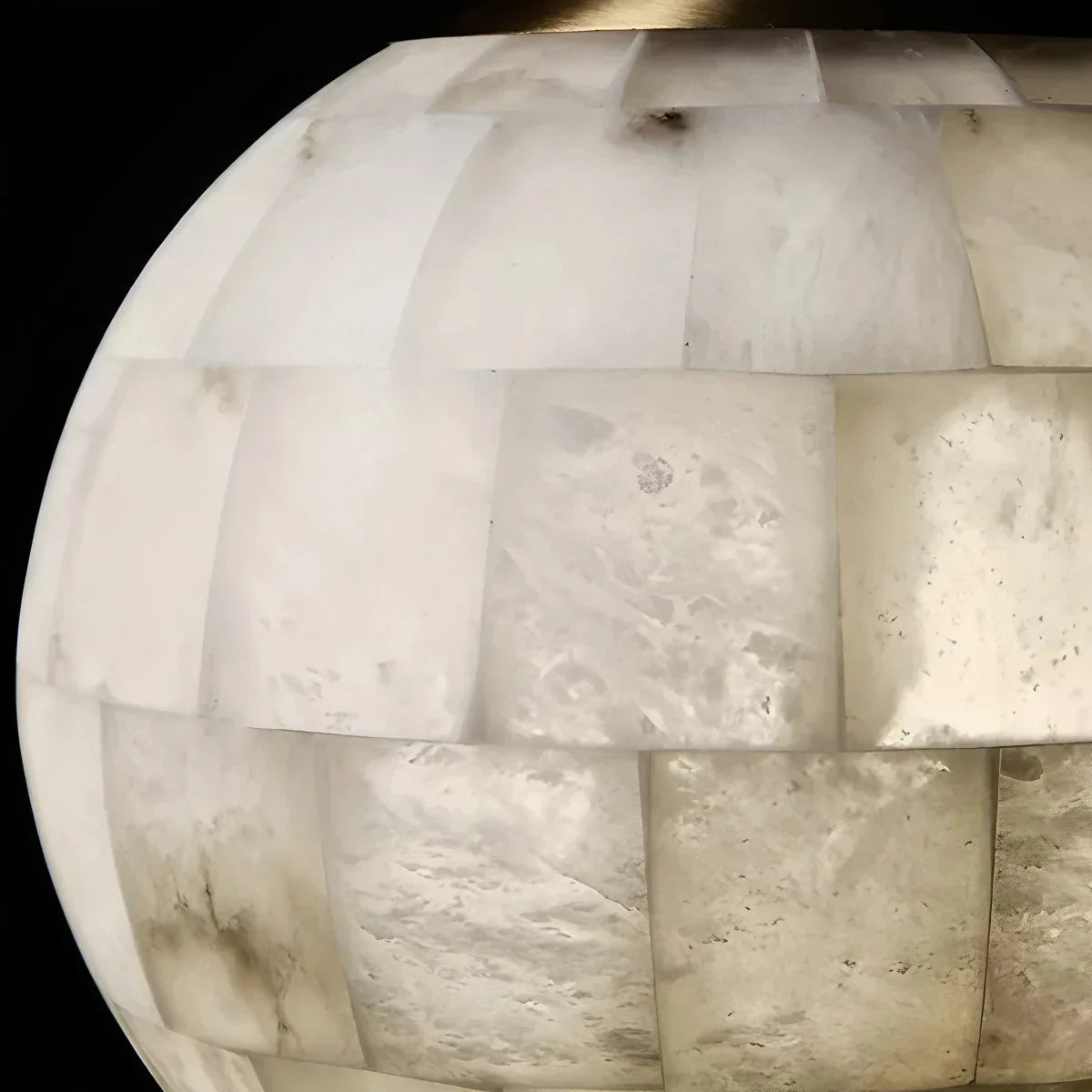 Modern Creative Spliced Ball Spanish Alabaster Pendant Light | Desfino