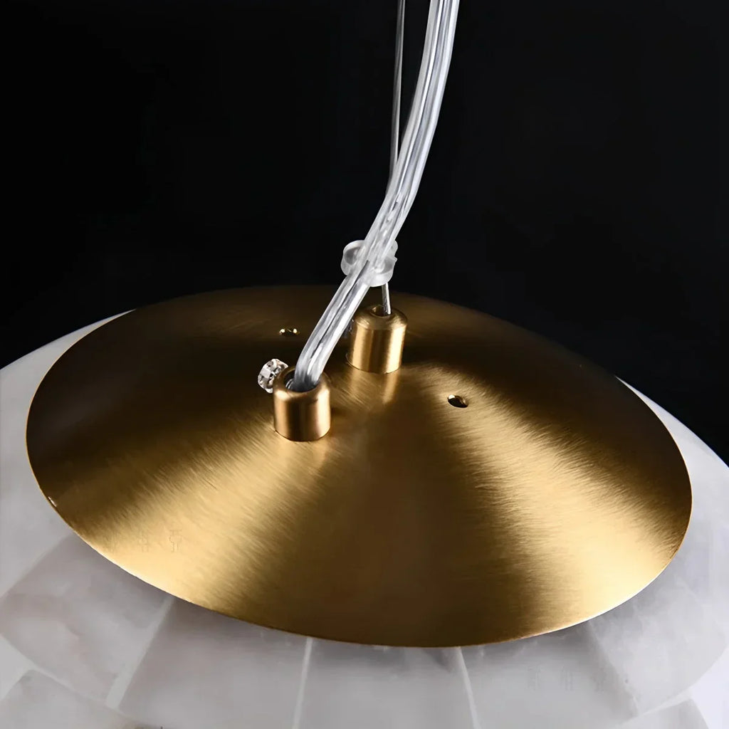 Modern Creative Spliced Ball Spanish Alabaster Pendant Light | Desfino