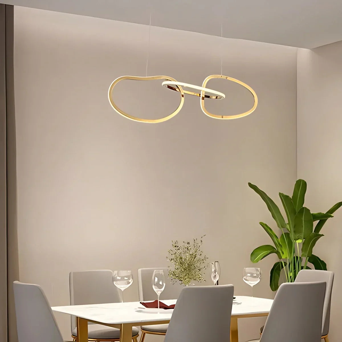 Moderner minimalistischer Ring-Kronleuchter | Desfino