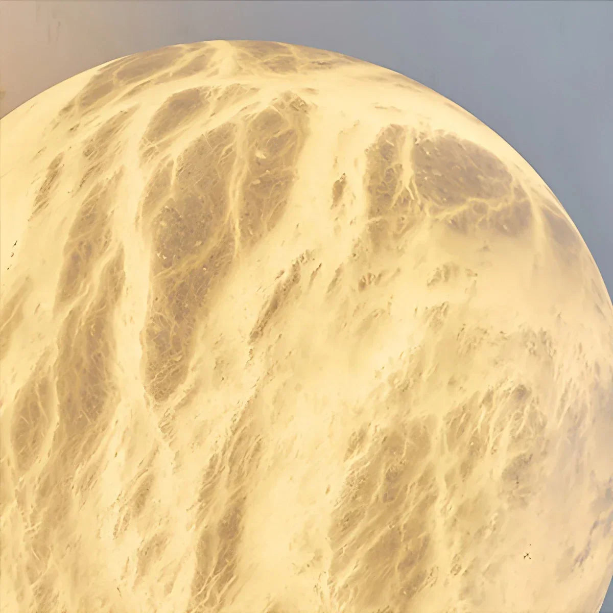 Modern Spherical Spanish Alabaster Wall Sconce | Desfino