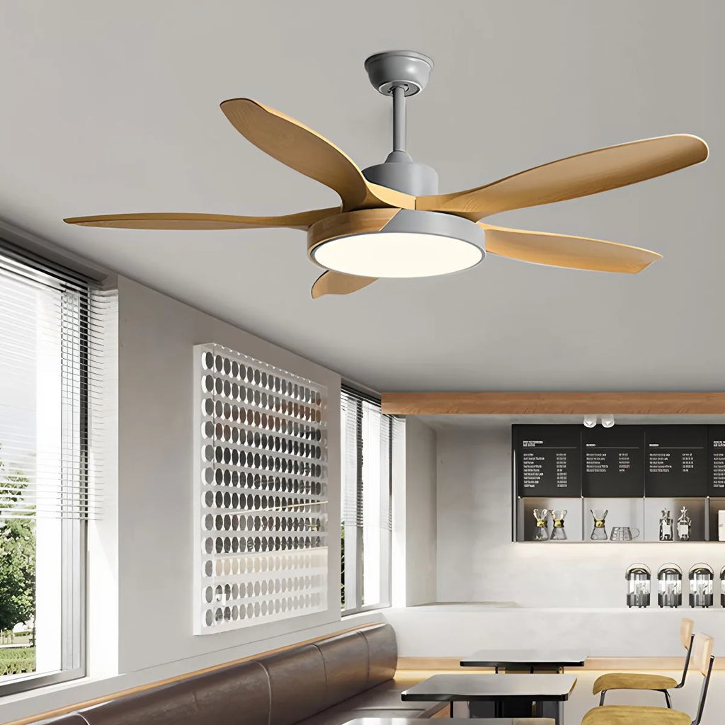 Nordic Living Room Ceiling Fan with Light | Desfino
