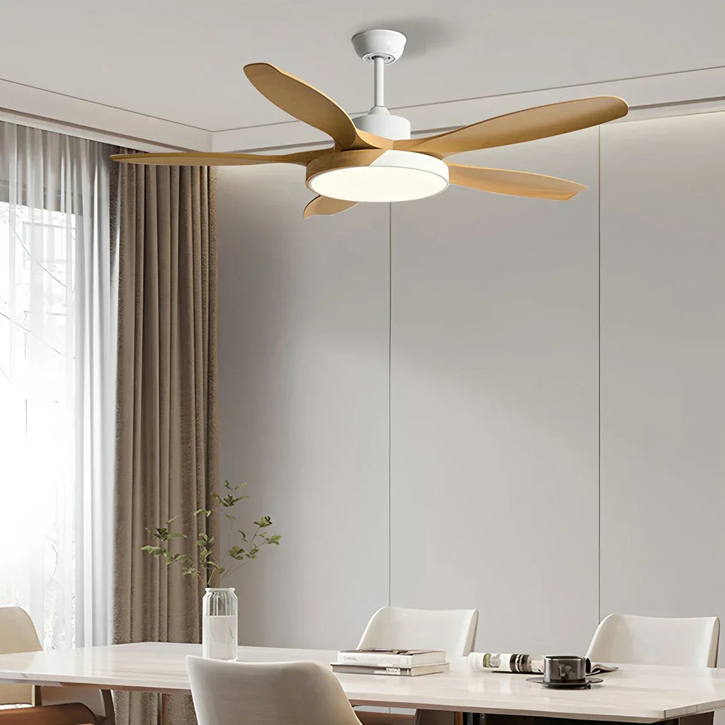 Nordic Living Room Ceiling Fan with Light | Desfino