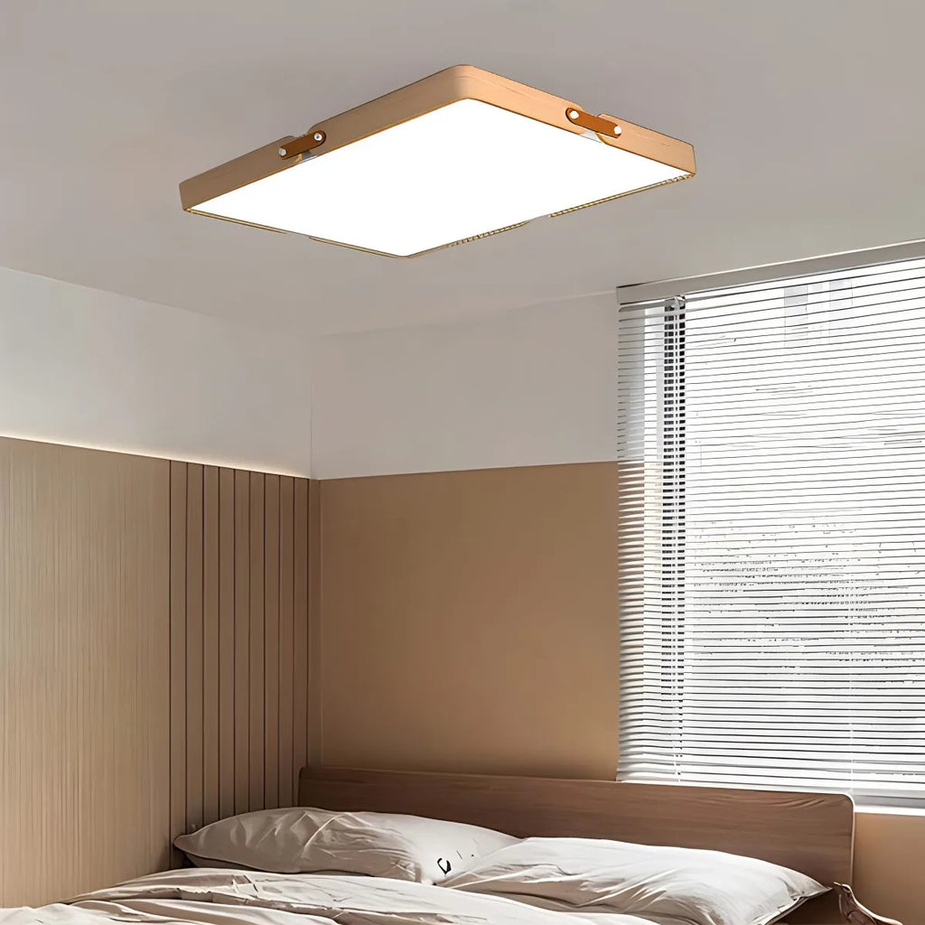 Nordic Wood Ceiling Light for Bedroom | Desfino