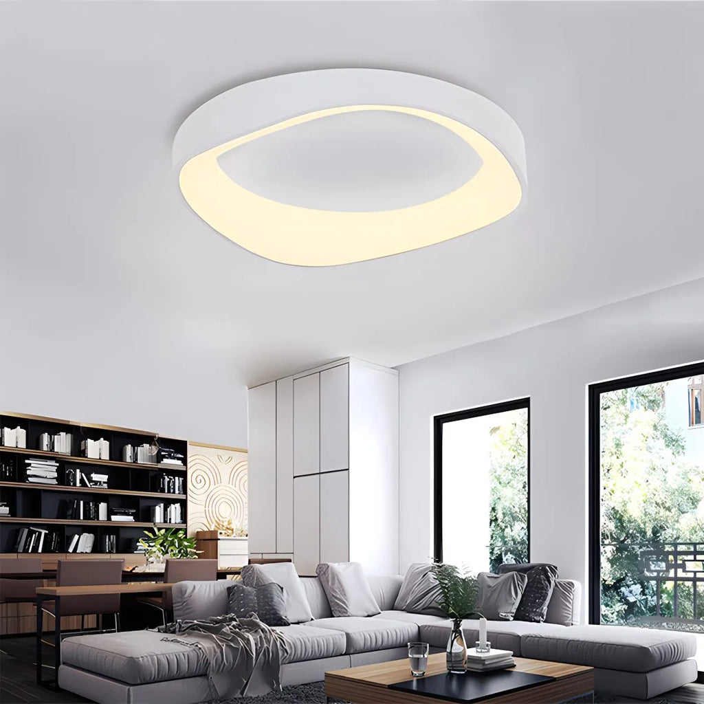 Nordic Acrylic Circle Ceiling Light for Bedroom | Desfino