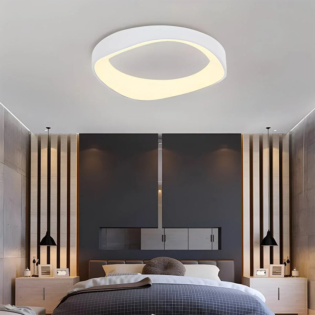 Nordic Acrylic Circle Ceiling Light for Bedroom | Desfino