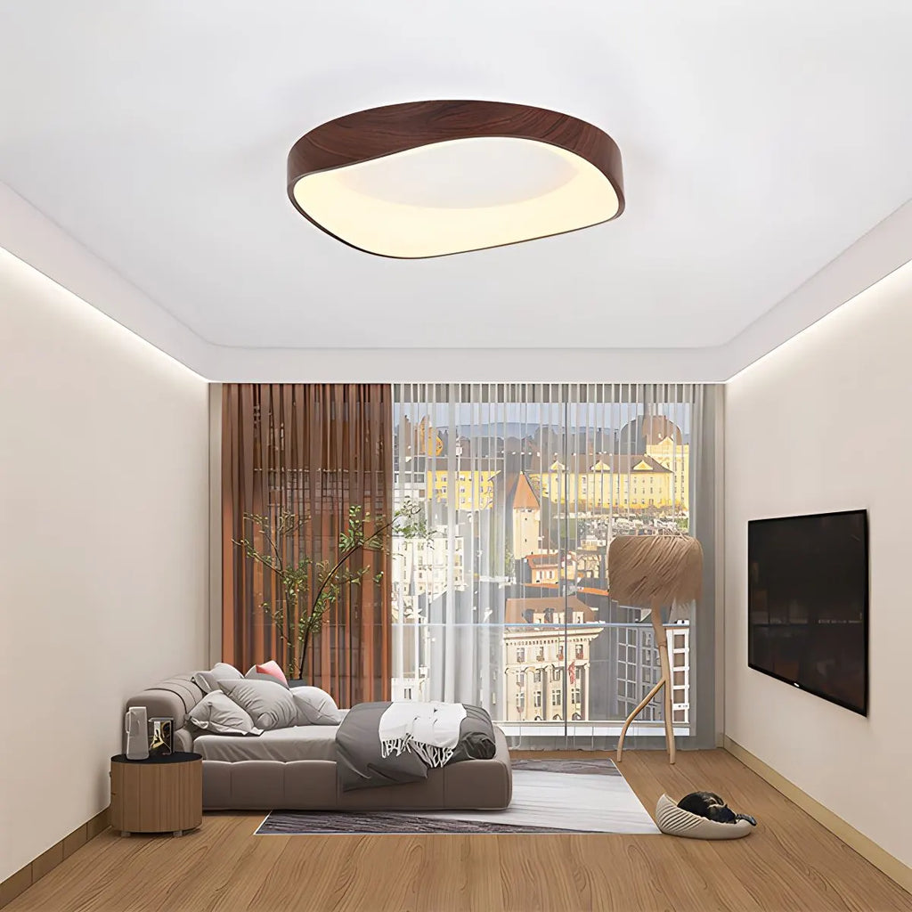 Nordic Acrylic Circle Ceiling Light for Bedroom | Desfino