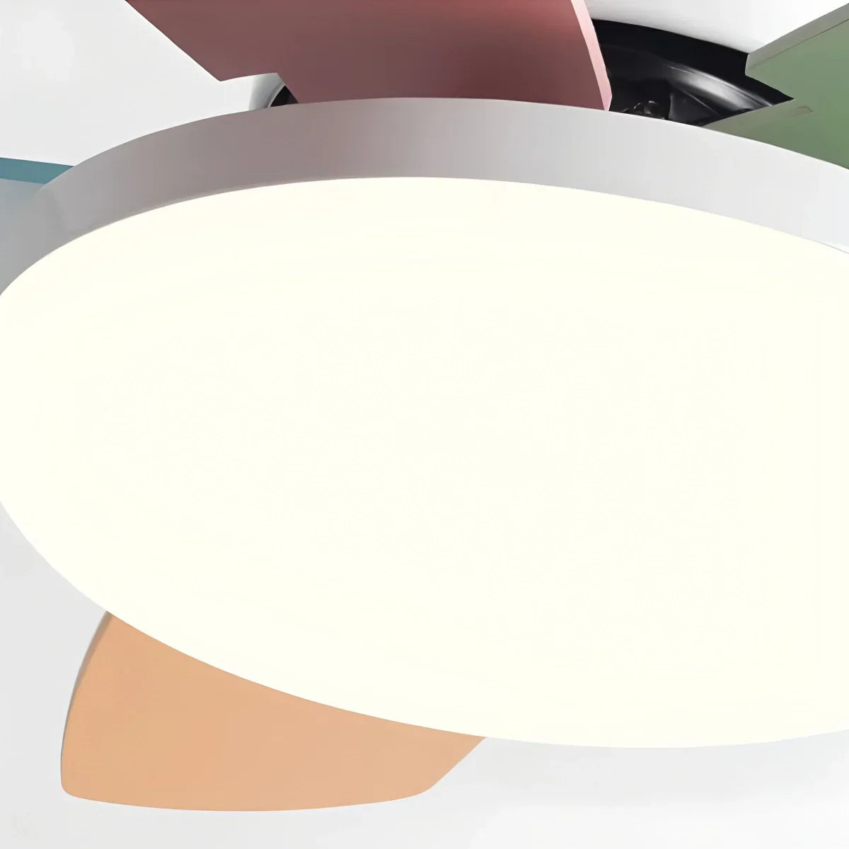 Nordic Colorful Leaf Ceiling Fan Light | Desfino