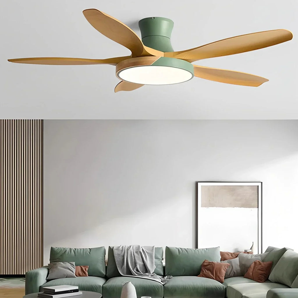 Nordic 5-Blade LED Ceiling Fan Light | Desfino